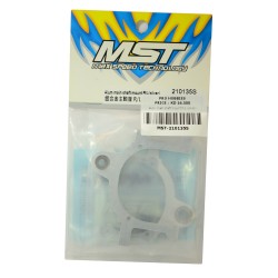 Alum. main shaft mount R/L (silver)