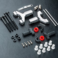 Alum. front lower arm set (silver)