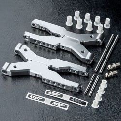 Alum. rear lower arm set (silver)