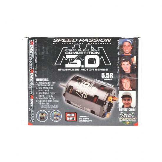 1/10 Competition MMM series 5.5R Brushless Motor