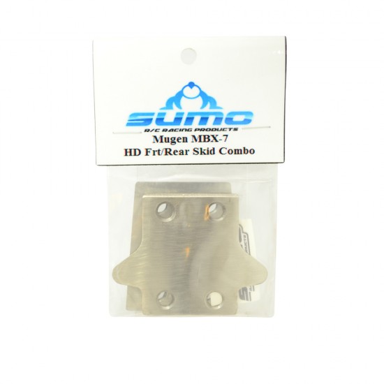 HD MBX 7/7T FRT/REAR SKID PLATE COMBO SS