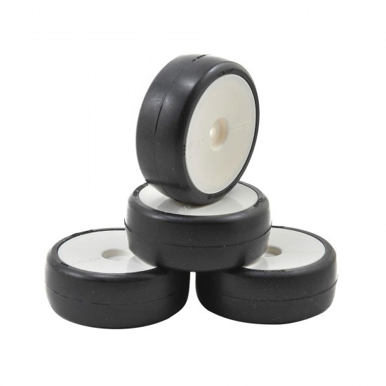 EXP PREGLUED TC RUBBER TIRES 24MM 36DEG 4 PCS
