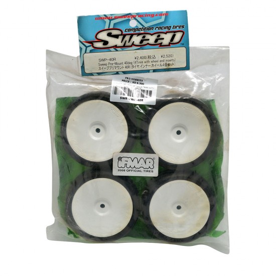 COMPLETE SET TIRES 40 DEG(4 TIRES WITH WHEEL & INSERTS)