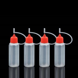 Needle Head Oil Bottle 20cc.(Red) 4pcs.