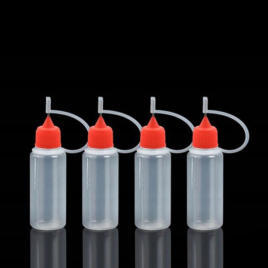 Needle Head Oil Bottle 20cc.(Red) 4pcs.