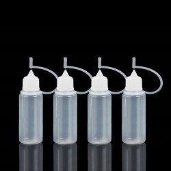 Needle Head Oil Bottle 20cc.(White) 4pcs.