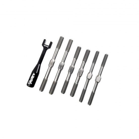 64 Titanium Turnbuckle Set ( For HB Racing D817 )