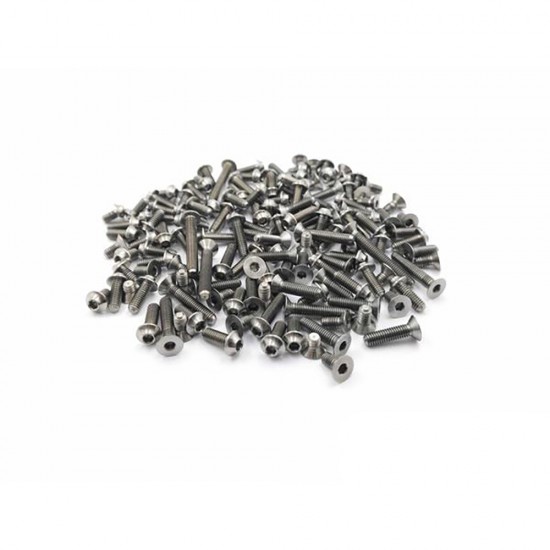 64 Titanium Screw set ( UFO Head ) 122pcs.(For HB Racing D817)