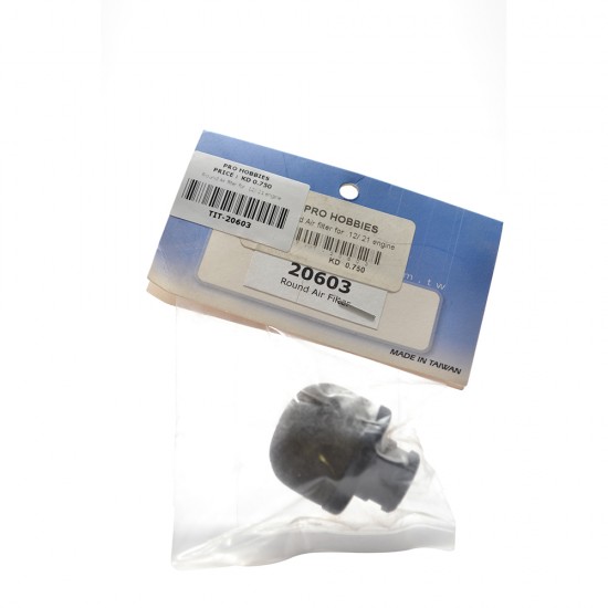 Round Air filter for .12/.21 engine