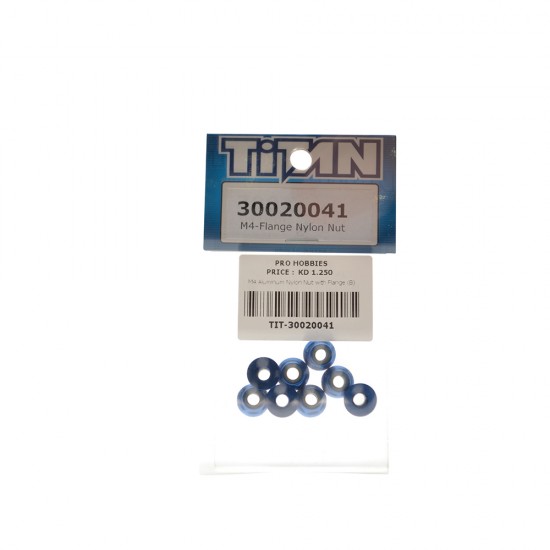 M4 Aluminum Nylon Nut with Flange (8)