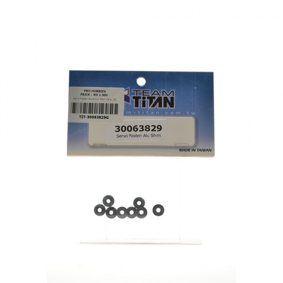 Servo Fasten Aluminum Shim /Gray (8)