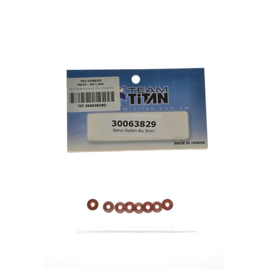 Servo Fasten Aluminum Shim /Orange (8)