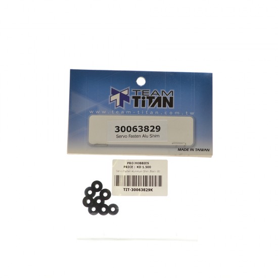 Servo Fasten Aluminum Shim /Black (8)