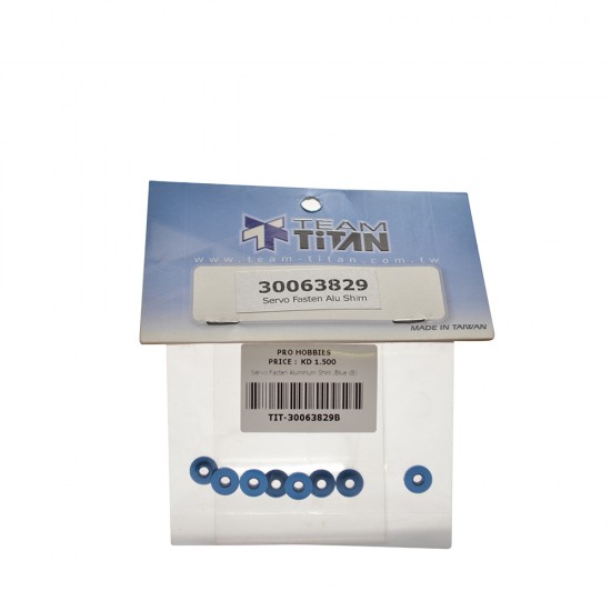 Servo Fasten Aluminum Shim /Blue (8)