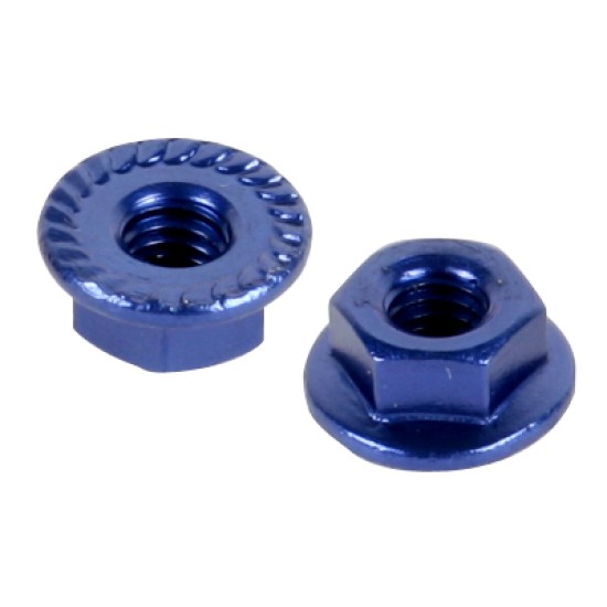 M4 Aluminum Serrated Flange Nut (5)