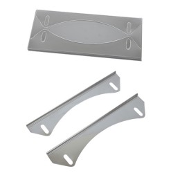 Blitz 1/8th Rear Wing Set Clear wing