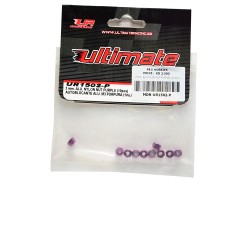 3 mm. ALU.NYLON NUT PURPLE (10 pcs) 3 mm. ALU.NYLON NUT PURPLE (10 pcs)