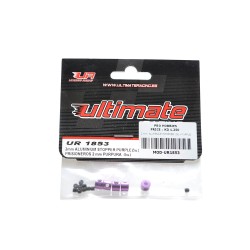 2 mm. ALUMINIUM STOPPER (5u.) PURPLE