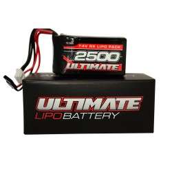 ULTIMATE 7.4v. 2500mAh LIPO HUMP RECEIVER BATTERY PACK JR ULTIMATE 7.4v. 2500mAh LIPO HUMP RECEIVER BATTERY PACK JR