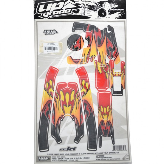 SPEKTRUM DX2.0/DX3.0/JRXS3 HYPR FLMS W/CARBON RED