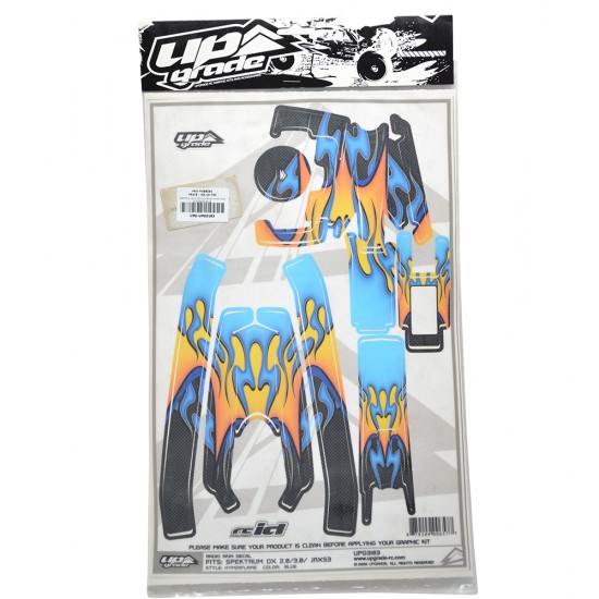 SPEKTRUM DX2.0/DX3.0/JRXS3 HYPR FLMS W/CARBON BLUE
