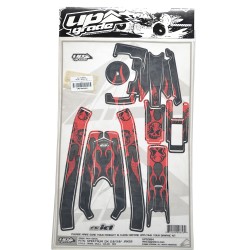 SPEKTRUM DX2.0/DX3.0/JRXS3 TRIBAL SKULL RED SPEKTRUM DX2.0/DX3.0/JRXS3 TRIBAL SKULL RED