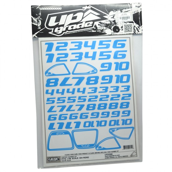 FACTORY NUMBERS 1/10 ON ROAD BLUE