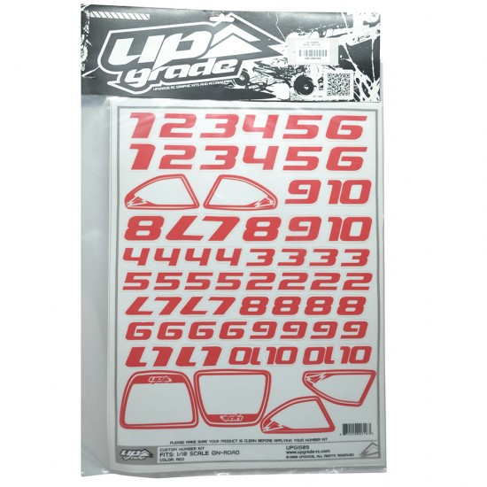 FACTORY NUMBERS 1/10 ON ROAD RED