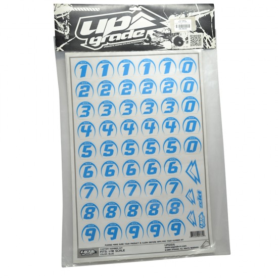 FACTORY V2 NUMBERS 1/10 OFF ROAD BLUE