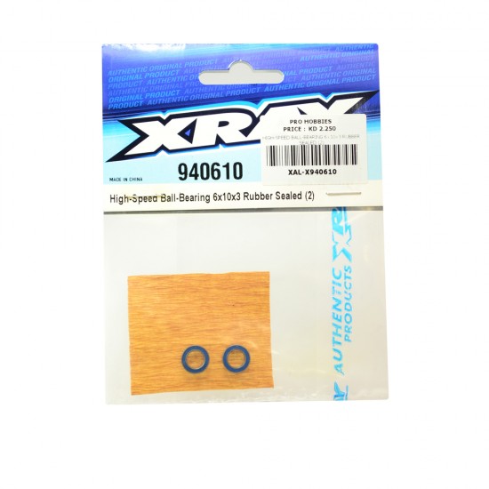 HIGH-SPEED BALL-BEARING 6x10x3 RUBBER SEALED (2)