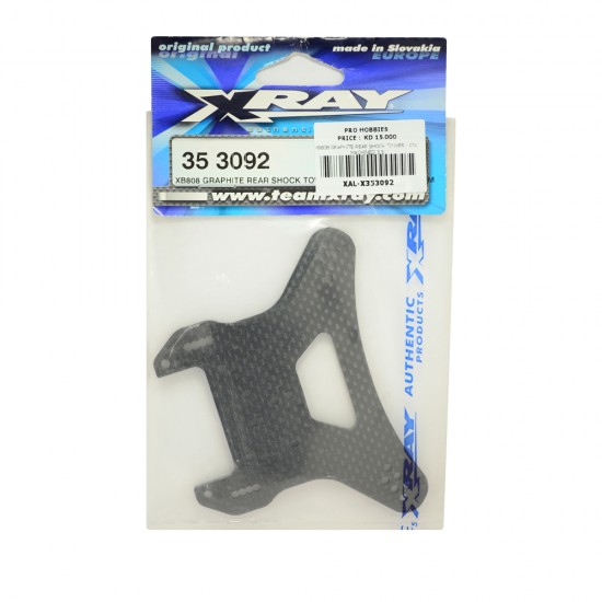 XB808 GRAPHITE REAR SHOCK TOWER - CNC MACHINED 3.5