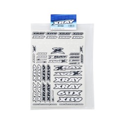 XRAY XB9 STICKER FOR BODY - WHITE