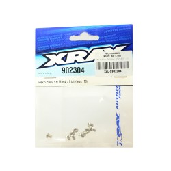 HEX SCREW   SH M3x4 - STAINLESS   (10)