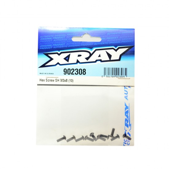 HEX SCREW SH M3x8   (10)