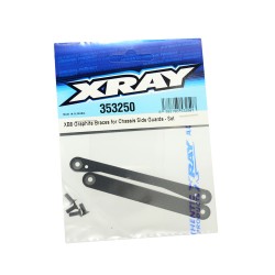 XB8 GRAPHITE BRACES FOR CHASSIS SIDE GUARDS - SET
