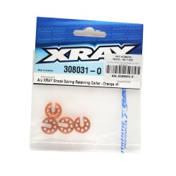 Alu XRay Shock Spring Retaining Collar - Orange (4)
