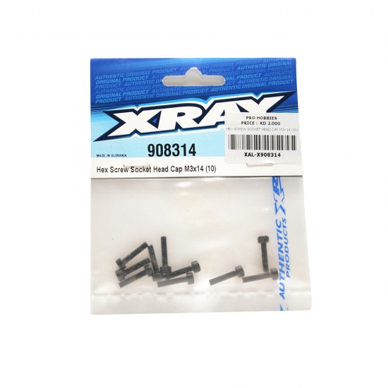 HEX SCREW SOCKET HEAD CAP M3x14 (10)