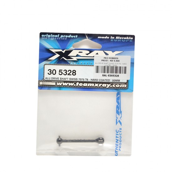 ALU DRIVE SHAFT SWISS 7075 T6 - HARD COATED - 50MM