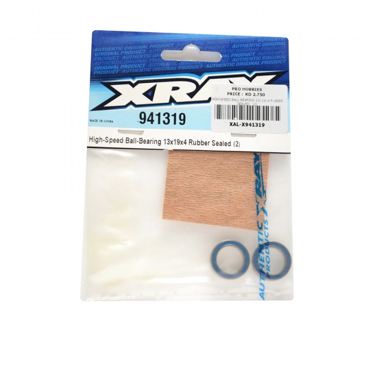 HIGH-SPEED BALL-BEARING 13x19x4 RUBBER SEALED   (2)