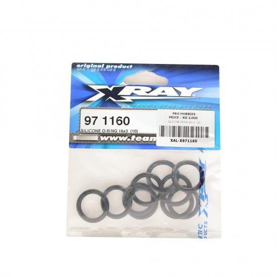 SILICONE O-RING 16x3 (10)