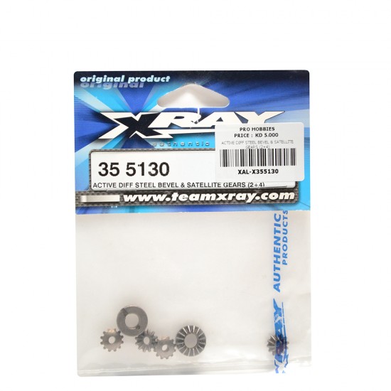 ACTIVE DIFF STEEL BEVEL & SATELLITE GEARS (2+4)