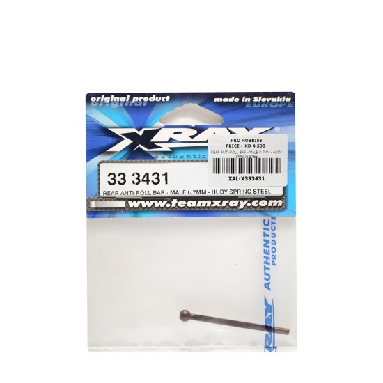 REAR ANTI-ROLL BAR - MALE 0.7MM - HUDY SPRING STEE