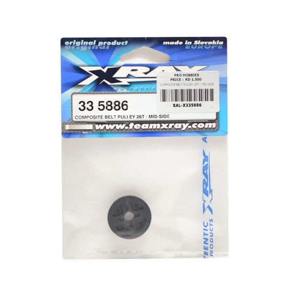 COMPOSITE BELT PULLEY 26T - MID-SIDE