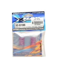 XRAY SPRING-SET D=1.8 (35.5 LB) PURPLE - MEDIUM-HARD - FRONT (2)