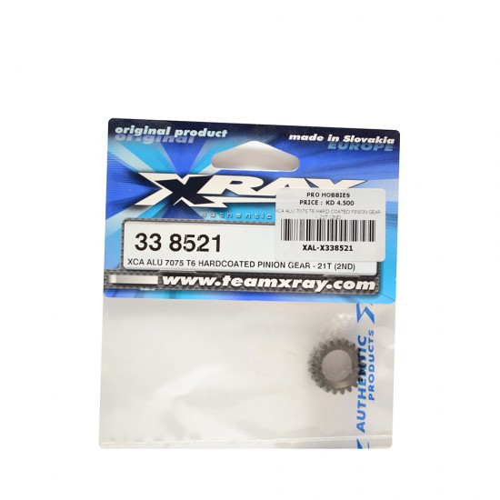 XCA ALU 7075 T6 HARD COATED PINION GEAR - 21T (2ND
