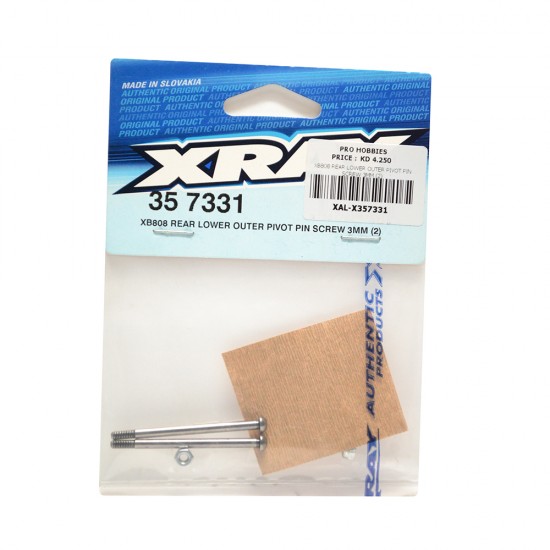 XB808 REAR LOWER OUTER PIVOT PIN SCREW 3MM (2)