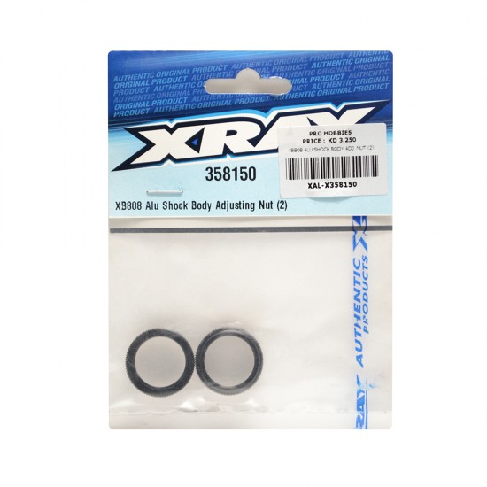 XB808 ALU SHOCK BODY ADJ. NUT (2)