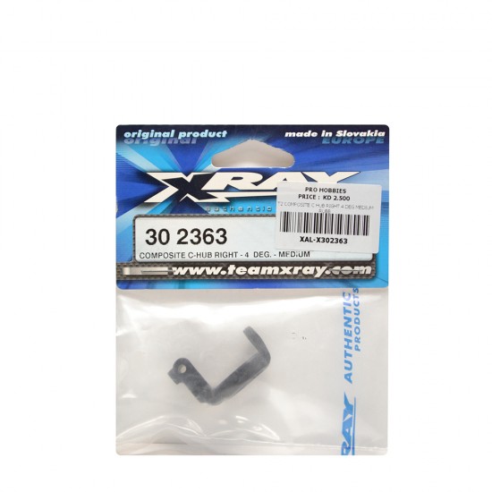 T2 COMPOSITE C HUB RIGHT 4 DEG MEDIUM RUBB