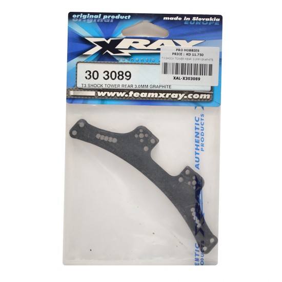 T3 SHOCK TOWER REAR 3.0MM GRAPHITE