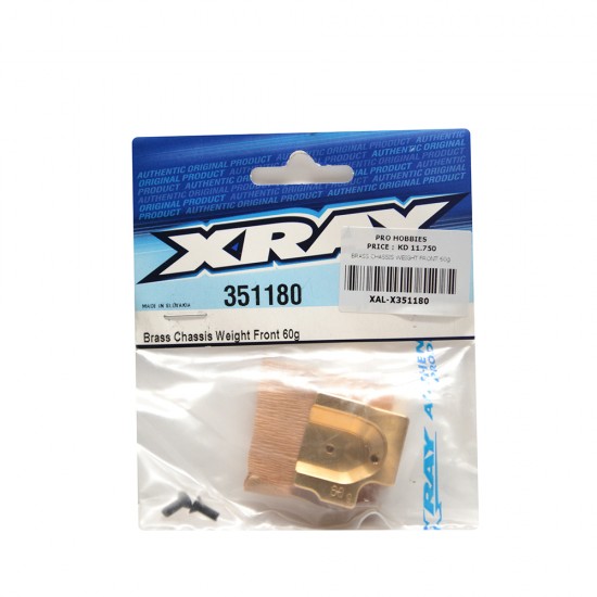 BRASS CHASSIS WEIGHT FRONT 60g